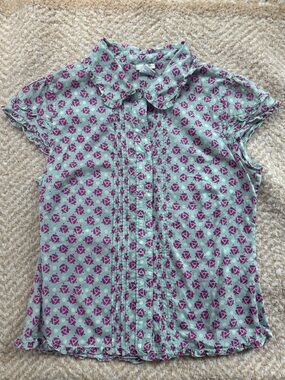 Odille Anthropologie Floral Print Blouse